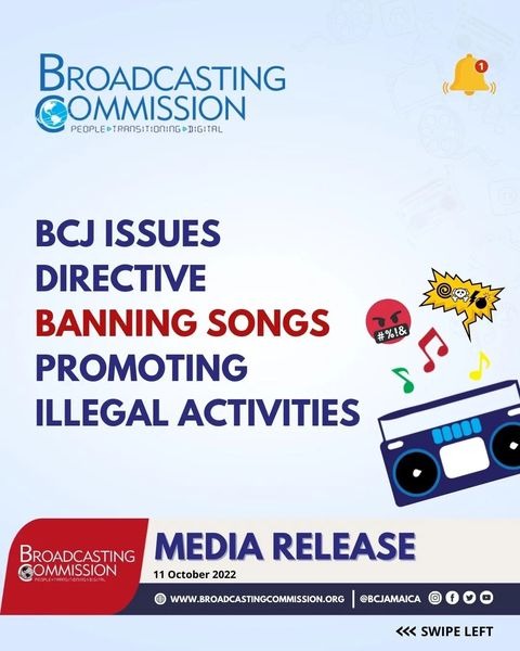 DIRECTIVE - Prohibiting Songs Promoting IIlegal Activities 