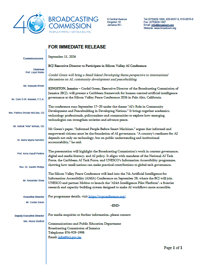 BCJ Silicon Valley Conference Press Release