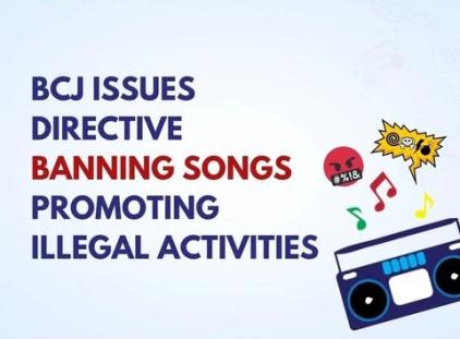 DIRECTIVE - Prohibiting Songs Promoting IIlegal Activities 